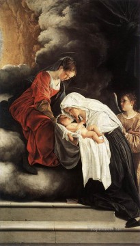 Francesca Painting - The Vision Of St Francesca Romana Baroque painter Orazio Gentileschi